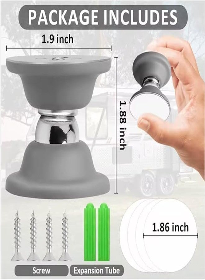 Flygon Magnetic Door Stopper for Door Holding & Shopping, Self-Adhesive Shock Absorbent Noise Free Door Stopper | Door Holder Magnet for Main Gate, Bedroom or Kitchen Door - Image 2